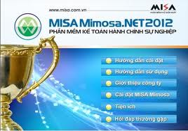 Phần mềm Kế toán Hành chính sự nghiệp MISA Mimosa.NET 2012